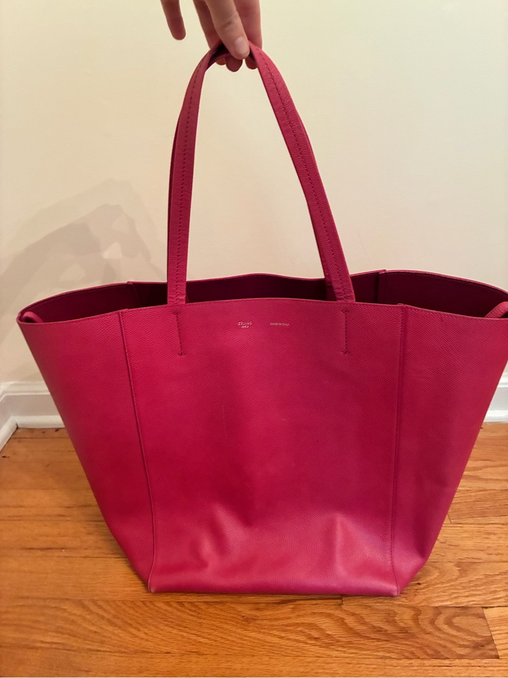 Celine large leather tote
